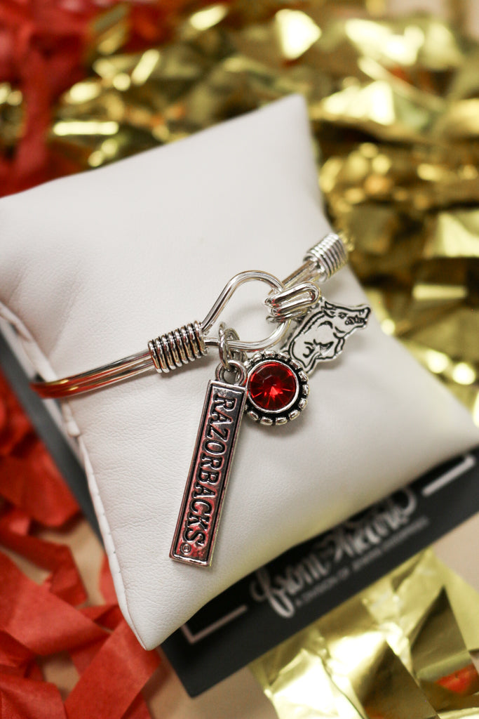 Arkansas Razorbacks Trifecta Bracelet