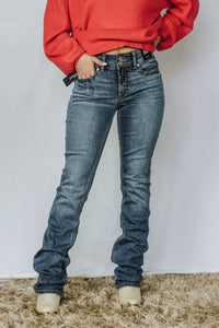 Mid Rise Slim Bootcut Silver Jeans