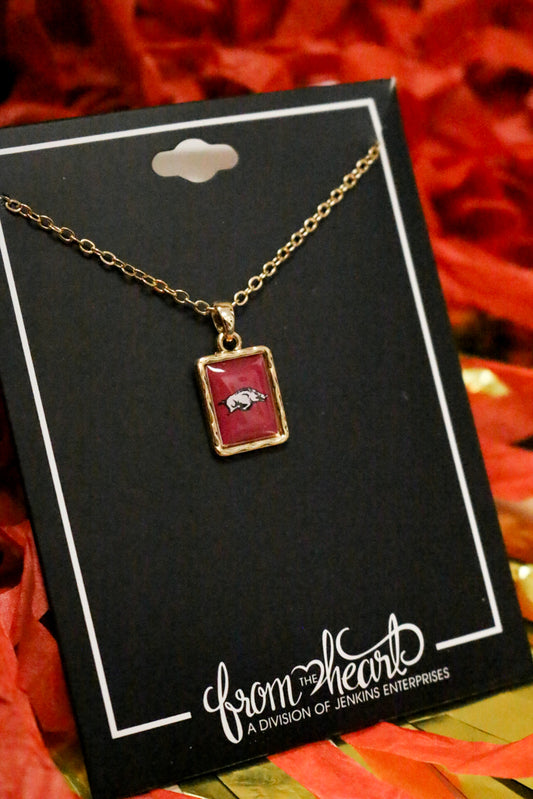 Arkansas Razorbacks Vivian Necklace