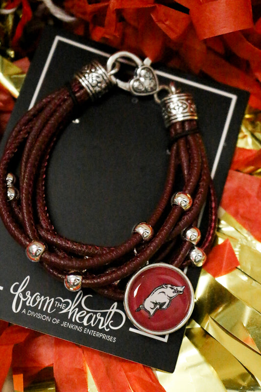 Arkansas Razorbacks Lindy Bracelet