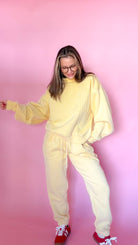 Womens Simply For Good Yellow Joggers