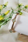 Clover Gold Stretch Bracelet