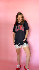 Women's Lulu Mac Black Stripe Tee