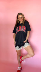 Women's Lulu Mac Black Stripe Tee