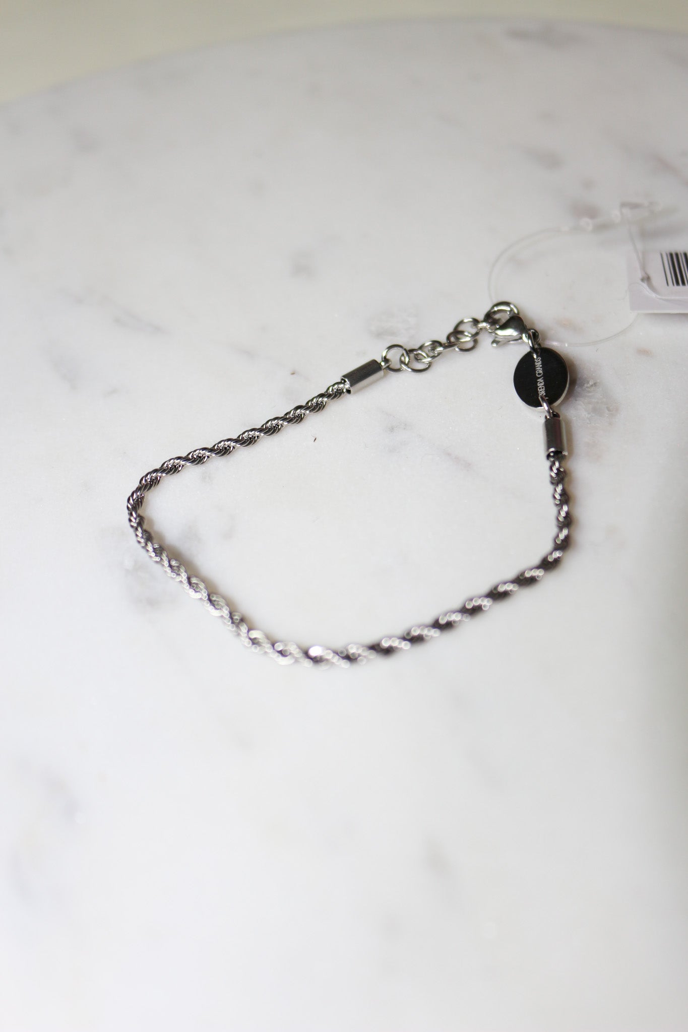 Silver Rope Chain Bracelet