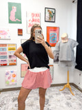 True And Simple Solid Cuff Tee