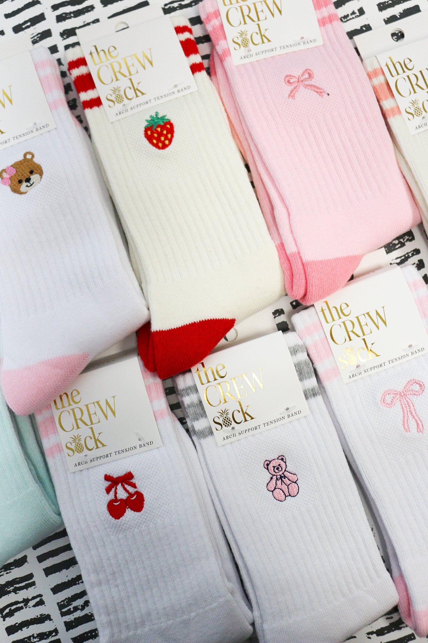 Crew Socks -Multiple Colors