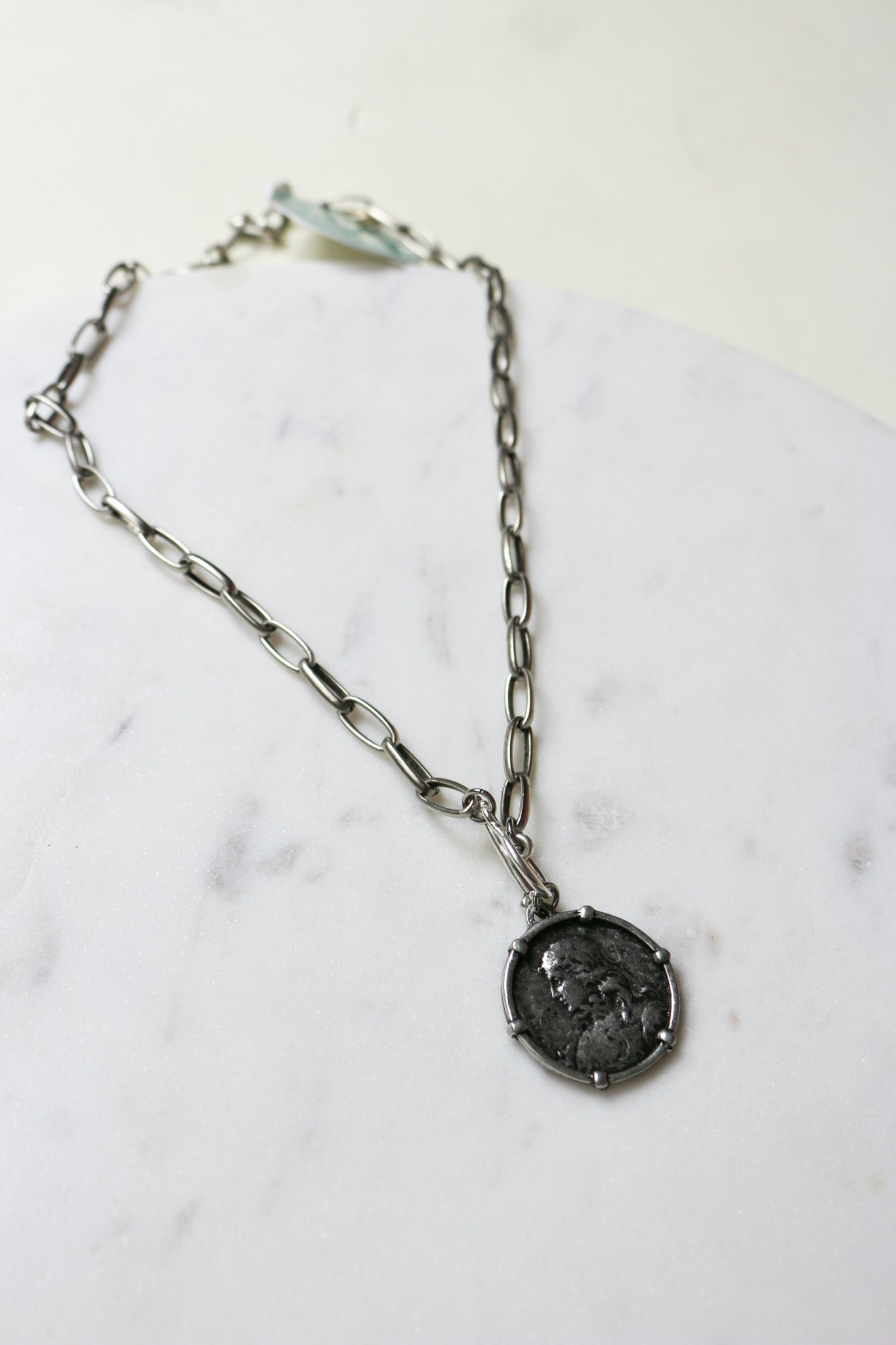 Joan of Arc Silver Necklace