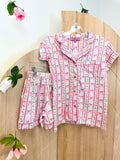 Youth Simply Southern PJ short set, shown in one of two available colors