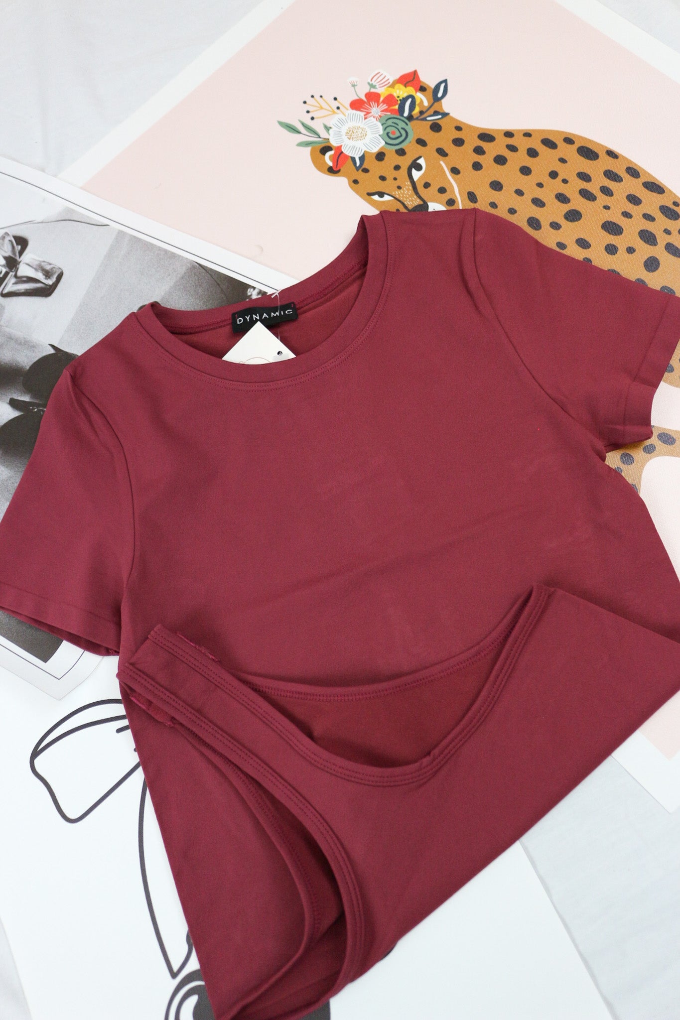 Modern Basic Crewneck Solid Dynamic Bodysuit -Multiple Colors