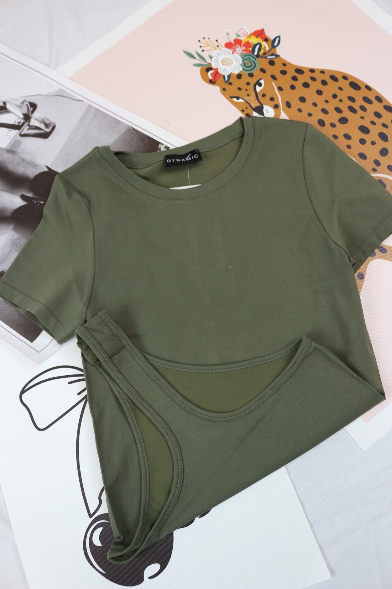 Modern Basic Crewneck Solid Dynamic Bodysuit -Multiple Colors