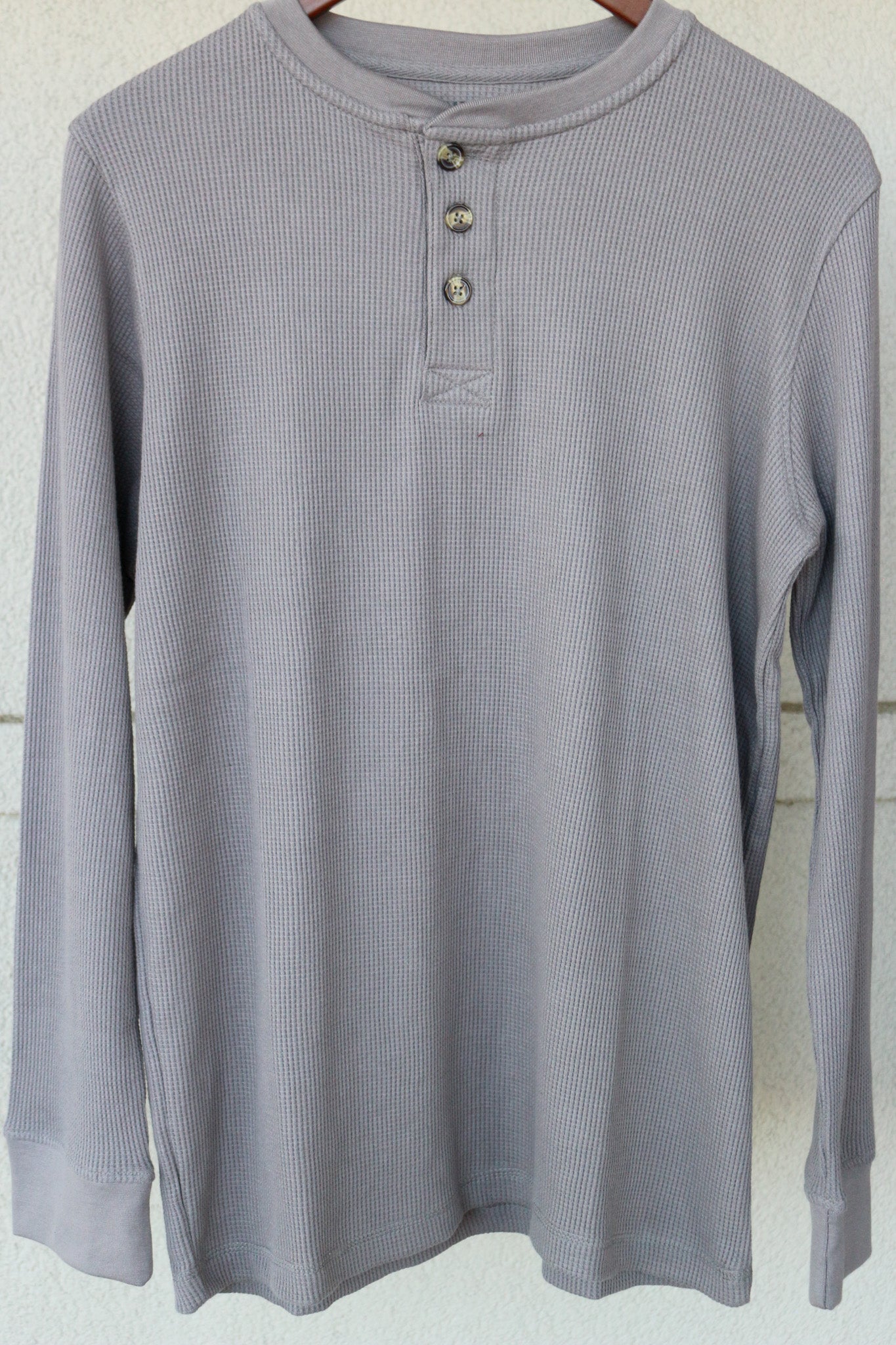 Men's 3 Button Henley Top - 3 Colors