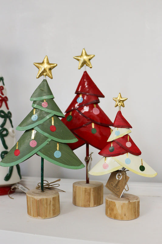 Metal Christmas Tree Sitter -3 Sizes