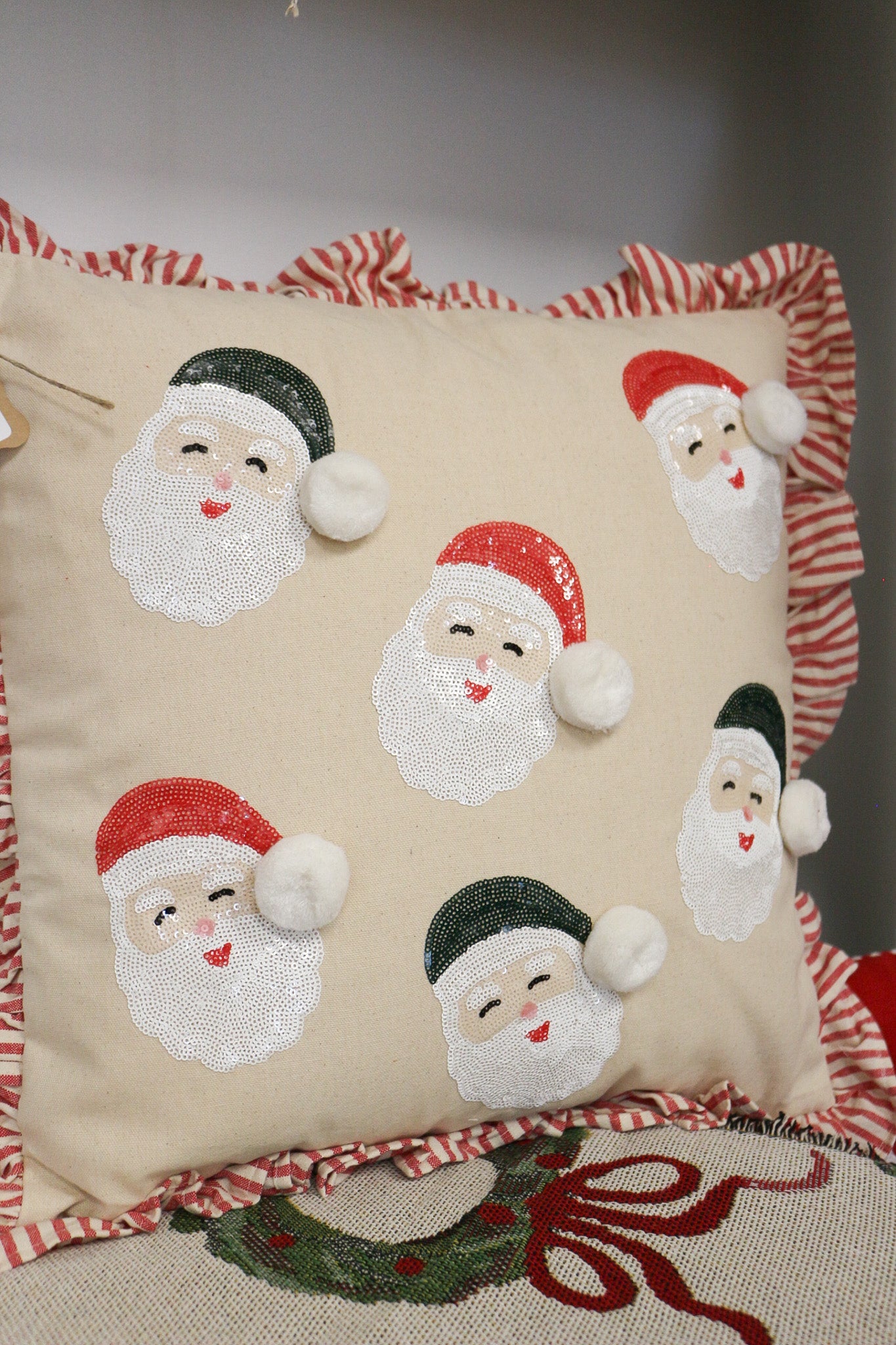 Christmas Sequin Pillow -3 Colors