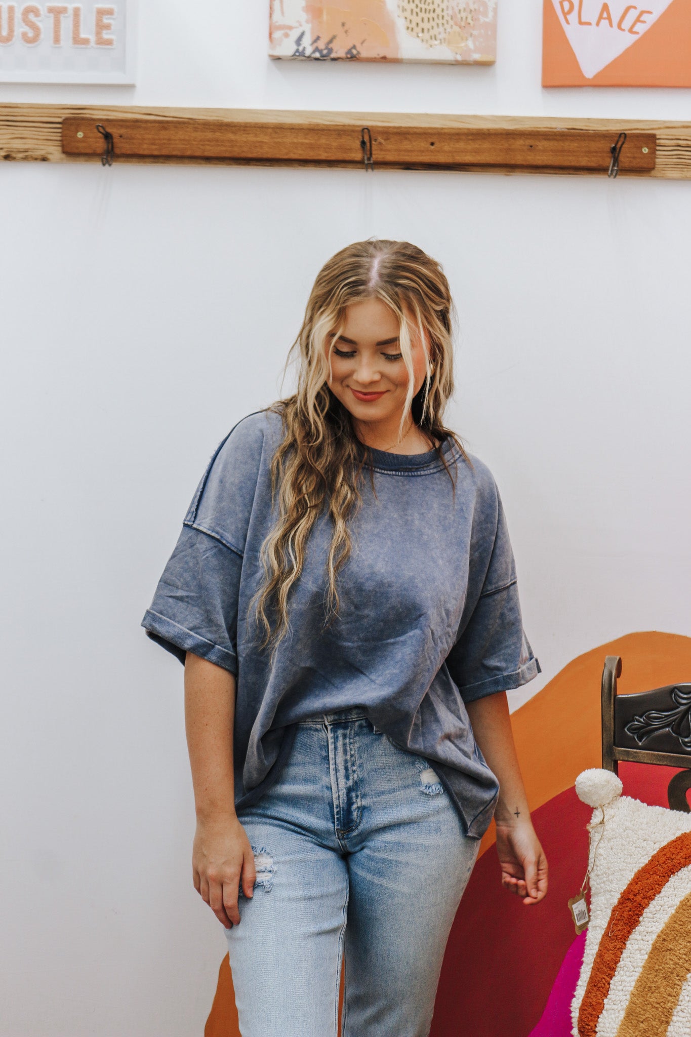 Easy Going Denim Blue Top