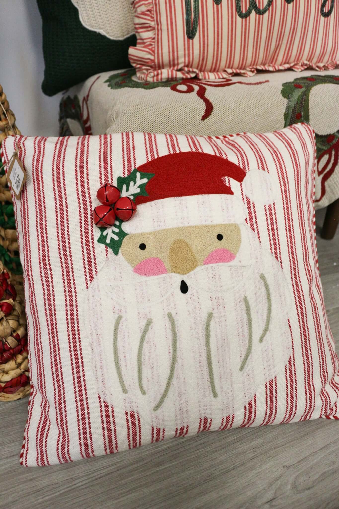Whimsy Christmas Throw Pillow -3 Colors