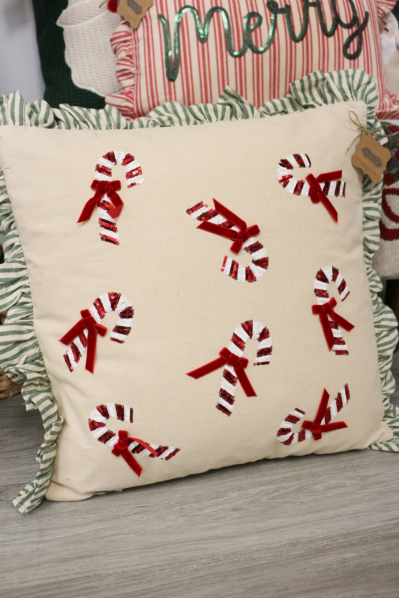 Christmas Sequin Pillow -3 Colors