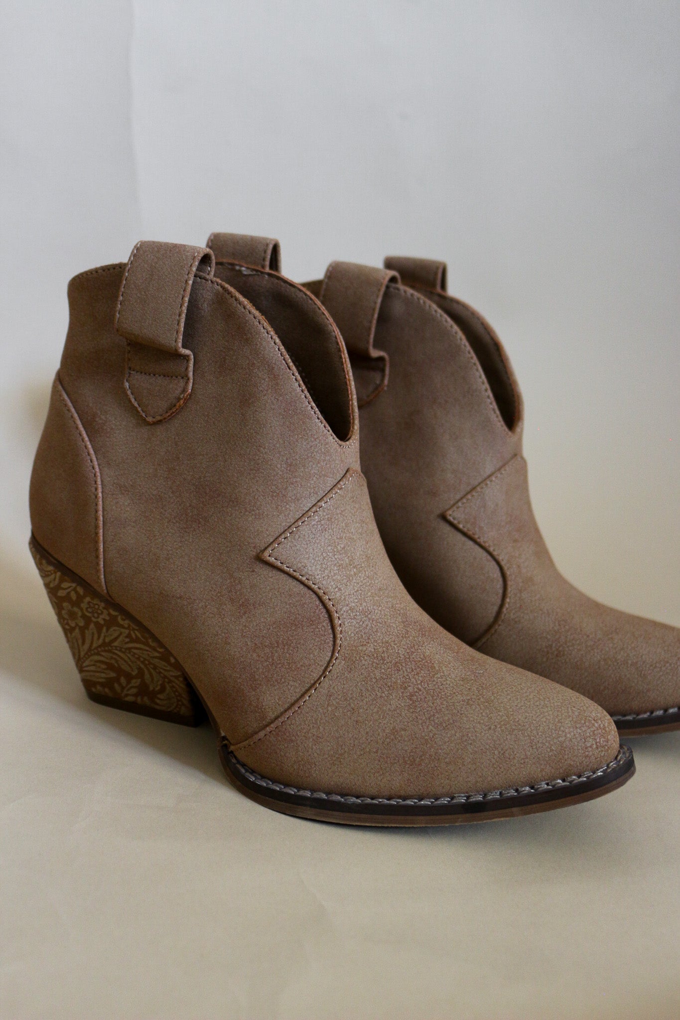 Dangerous 2 Light Tan Booties
