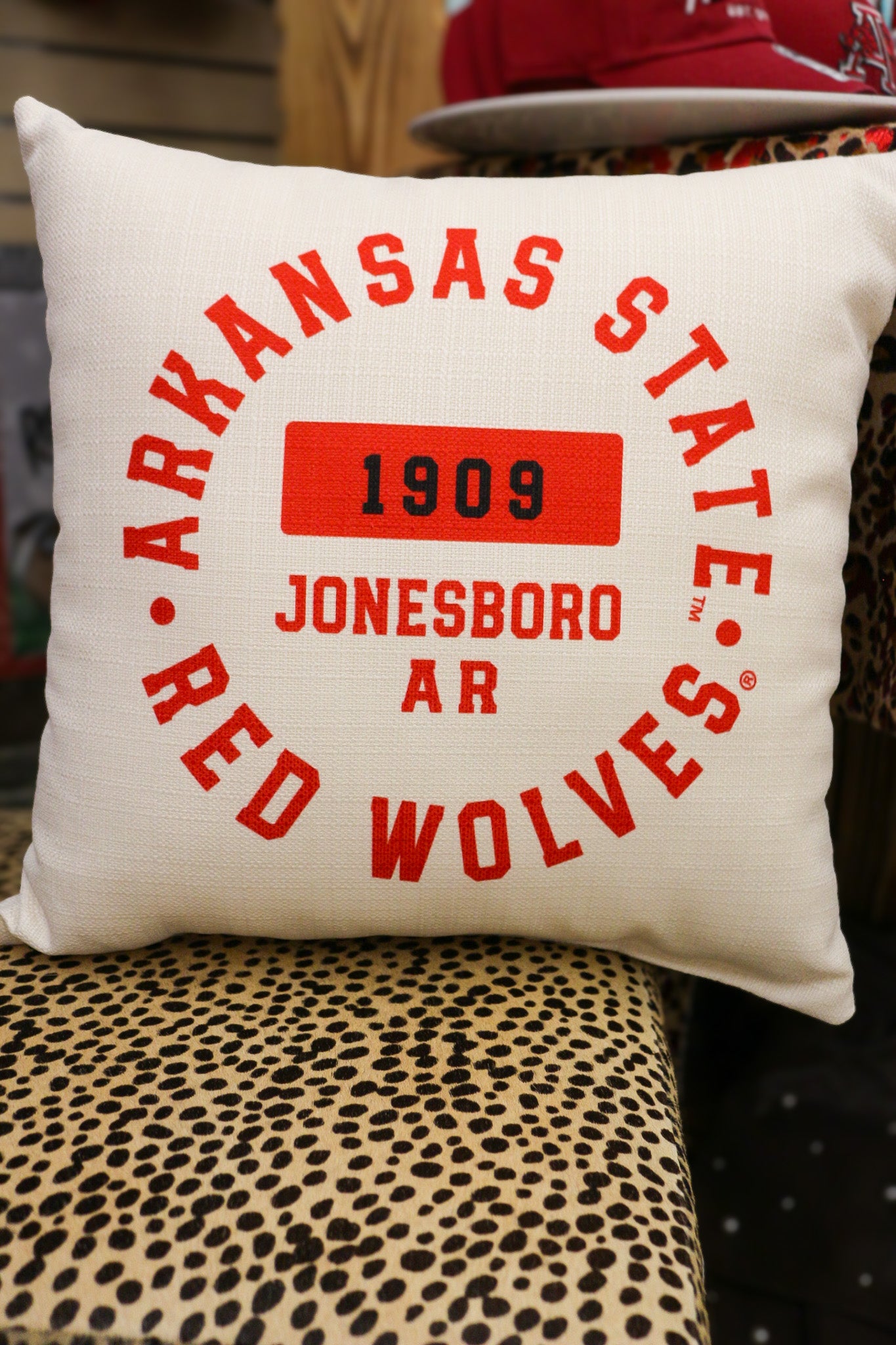 Arkansas State Throw Pillow