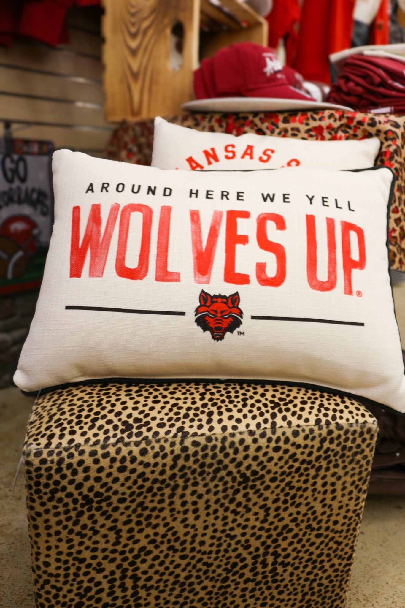 Arkansas State Around Here Throw Pillow