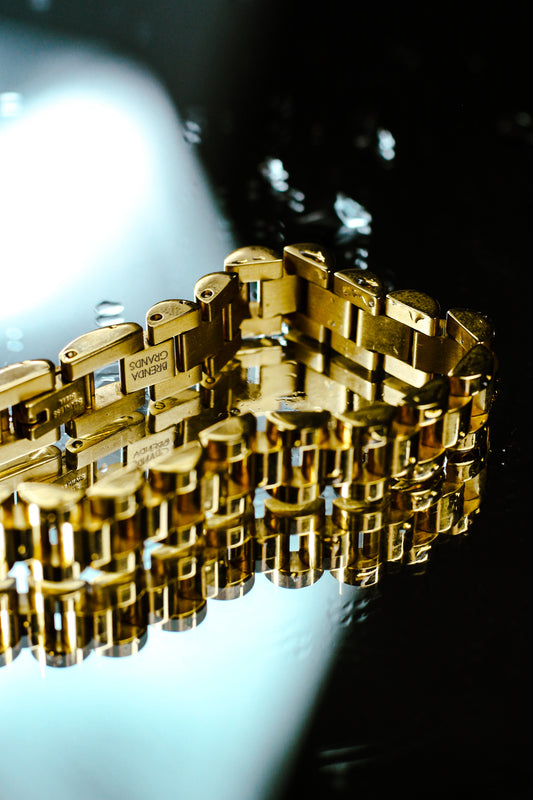 Gold Watch Band Bracelet