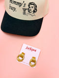 Tessa Knot Stud Earrings- Hypoallergenic Water Resistant