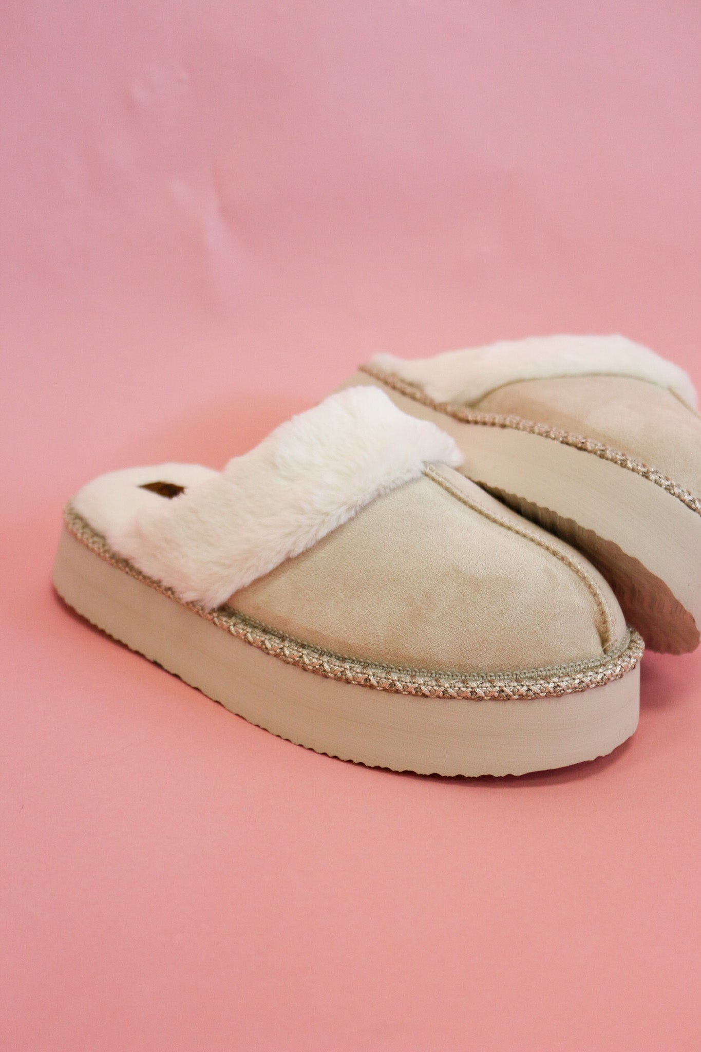 Delaney Two Fuzzy House Shoes -2 Colors