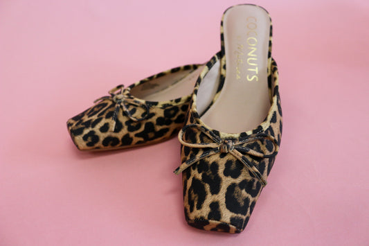 Geneva Tan Leopard Heel