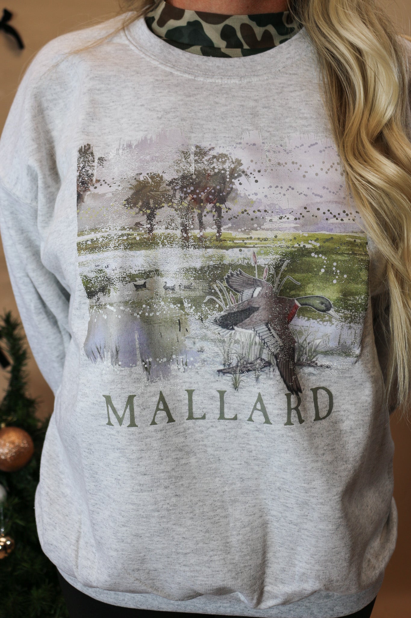 Vintage Mallard Ash Grey Sweatshirt