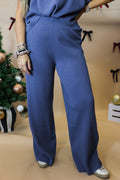 Effortless Chill Solid Ribbed Lounge Pants