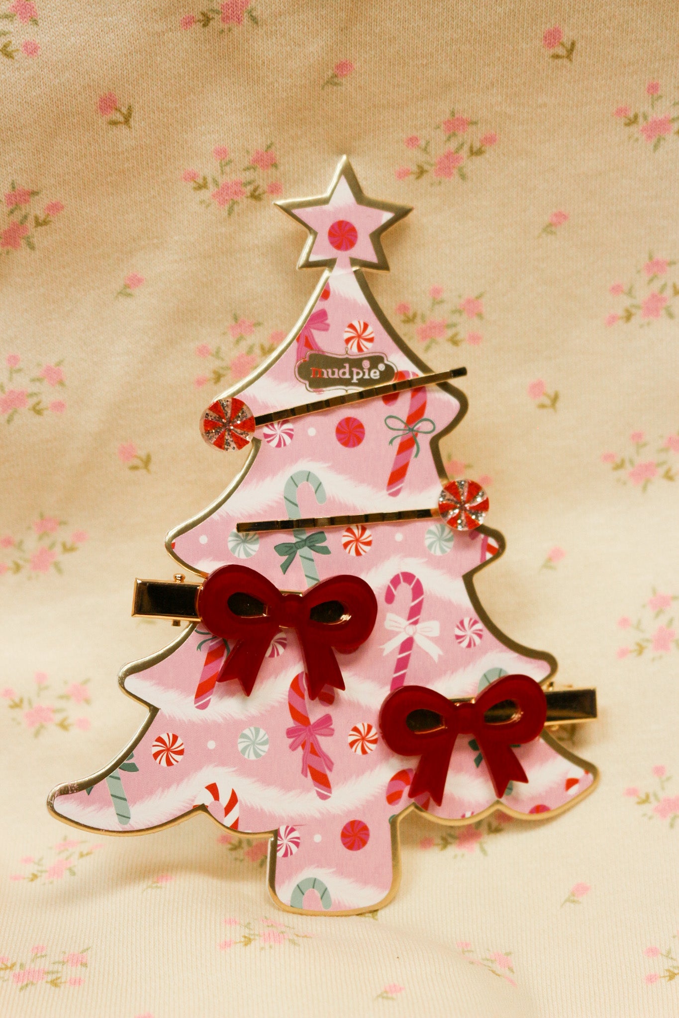 Holiday Bow Claw Clip