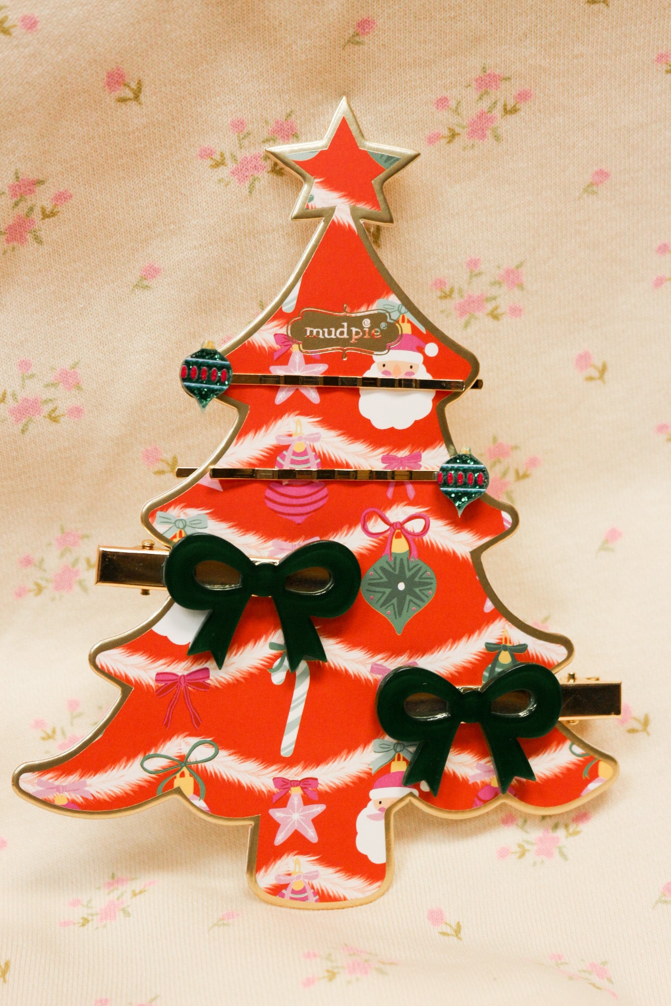 Holiday Bow Claw Clip