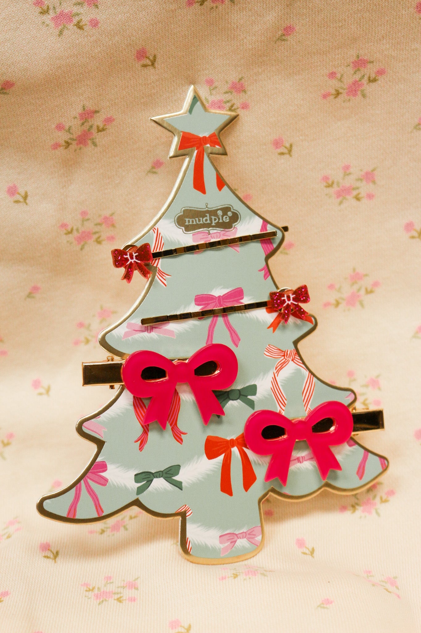 Holiday Bow Claw Clip