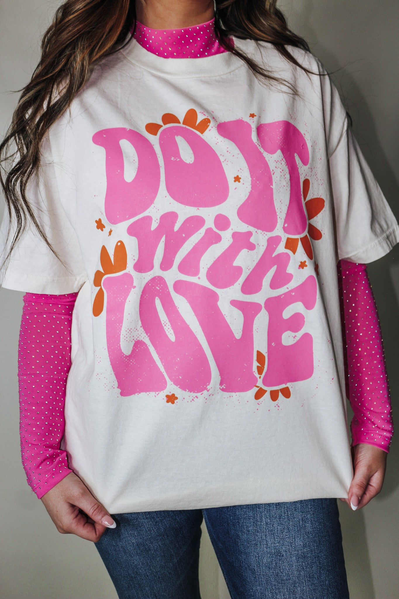 Do It With Love Ivory Tee