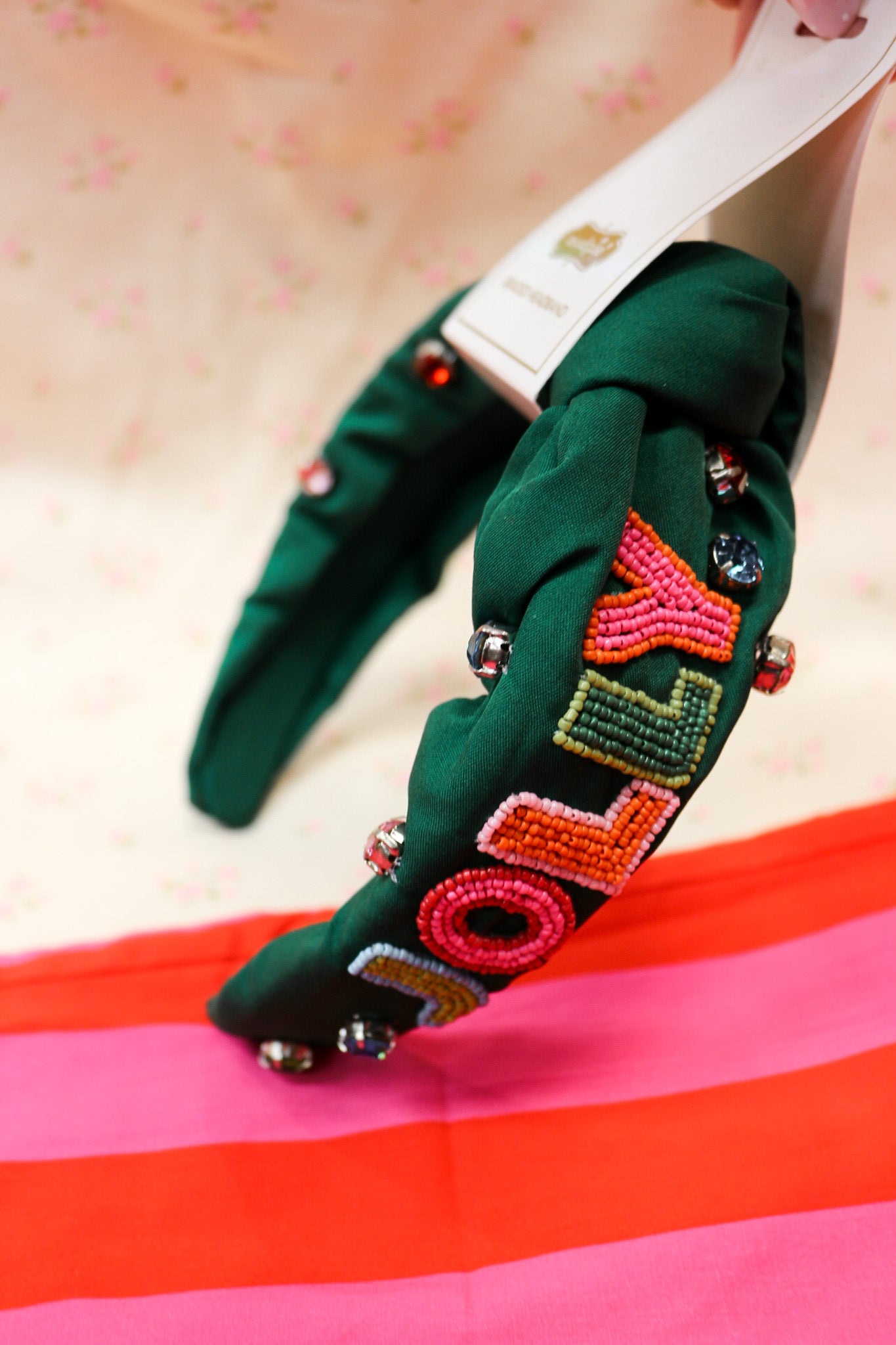 Mud Pie Holiday Beaded Headband - 3 Colors