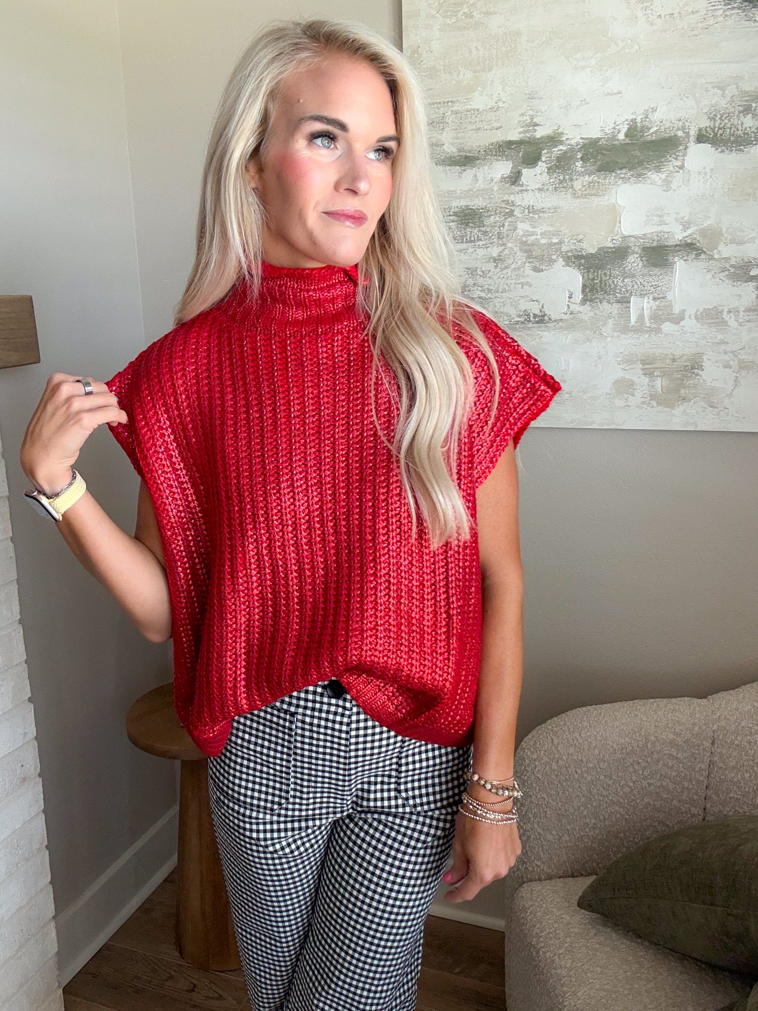 Stadium Ready Metallic Sweater