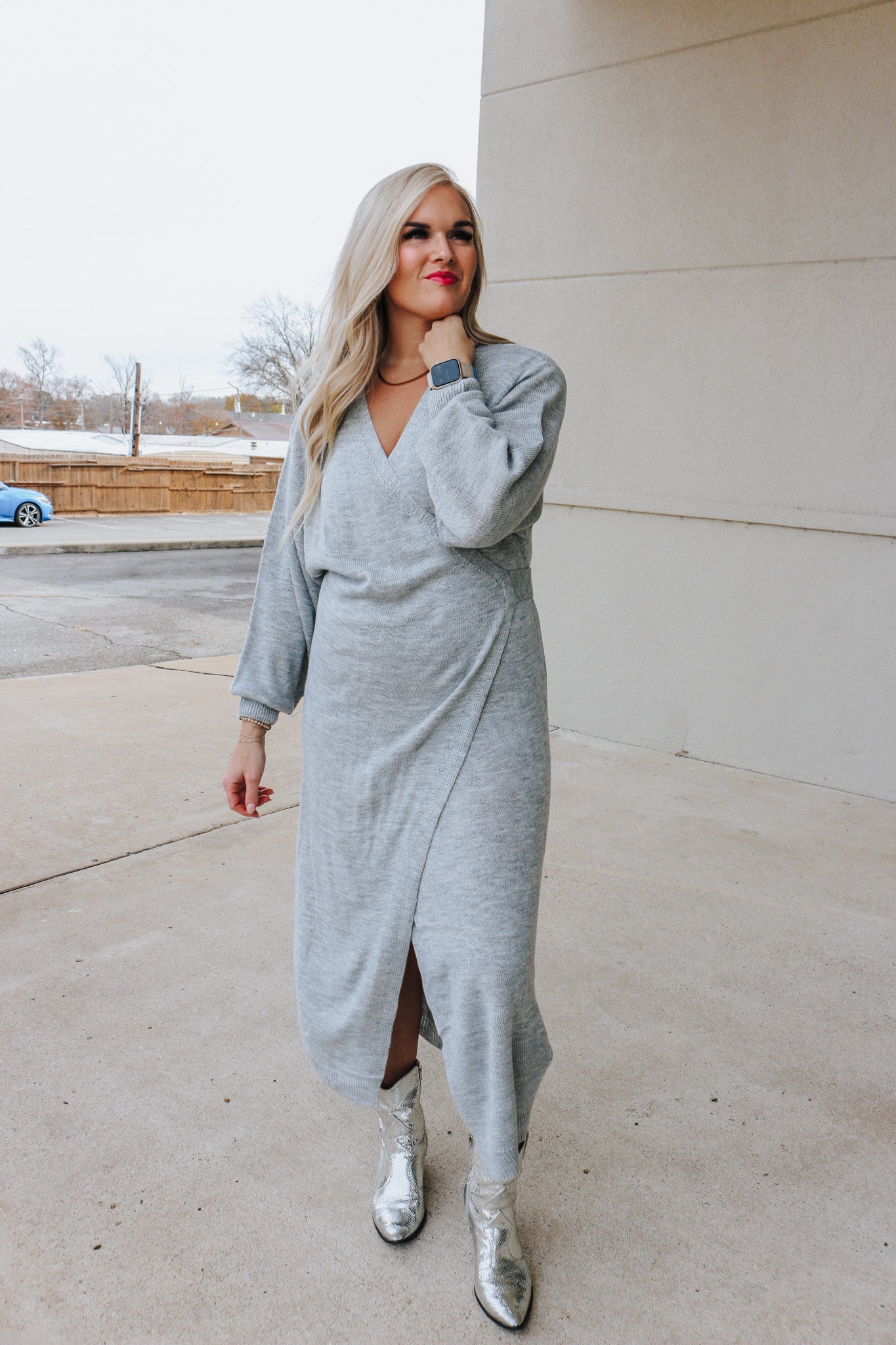 Heather gray dress hotsell