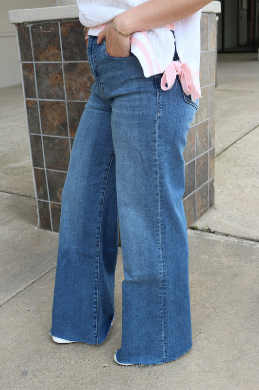 Fiona Norway Wide Leg Denim Jeans
