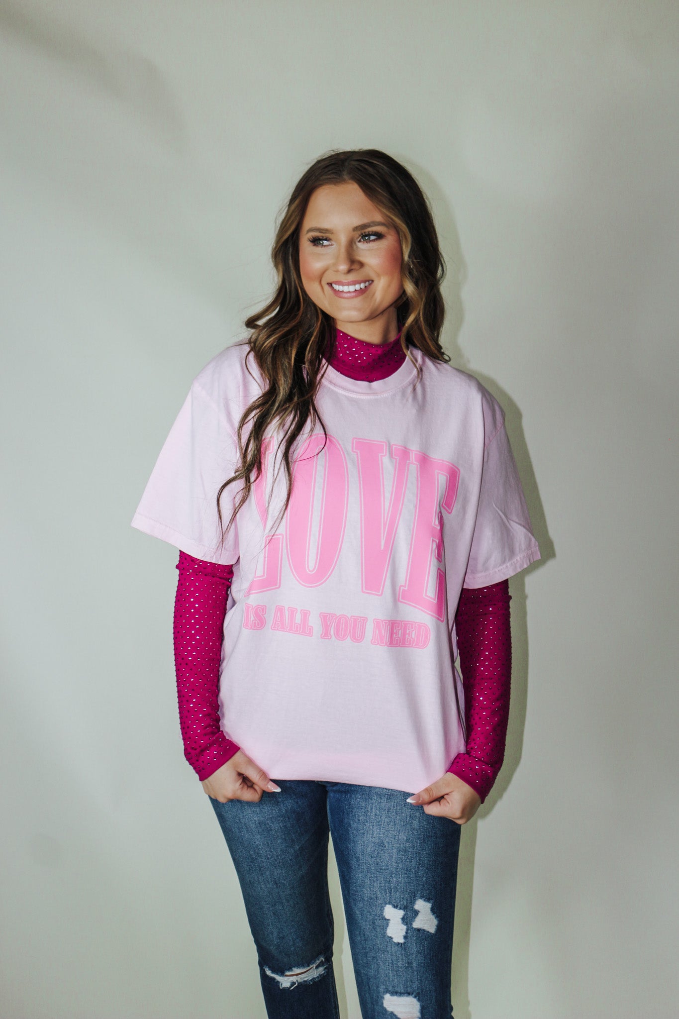 Love is All You Need Pink Tee