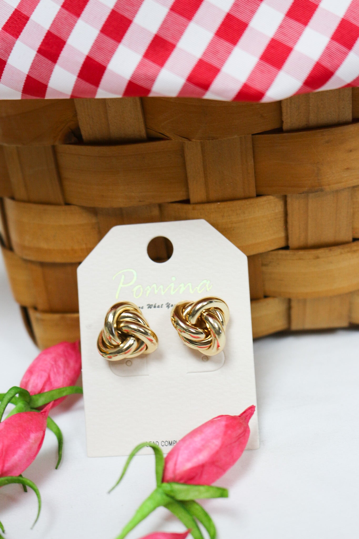 Knotted Stud Earrings