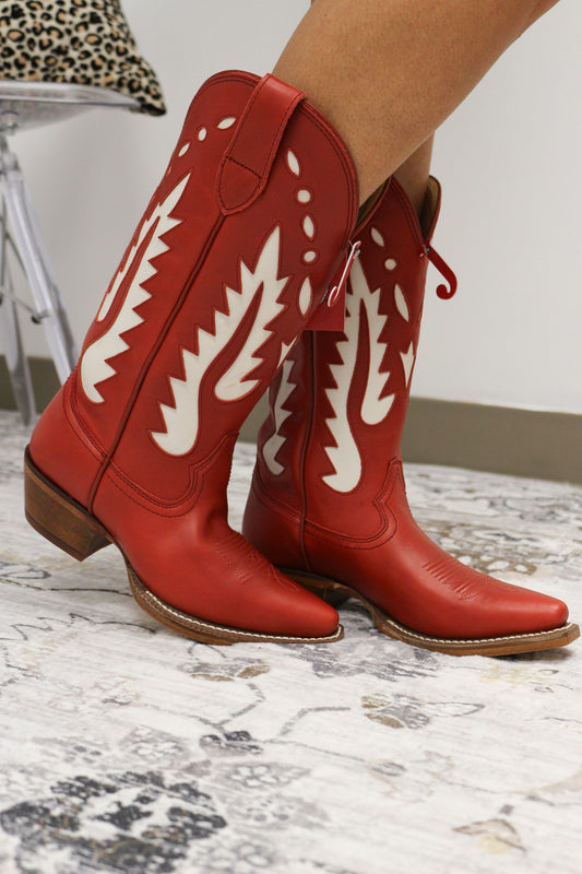 Women's Justin Vintage Red Faye Boot
