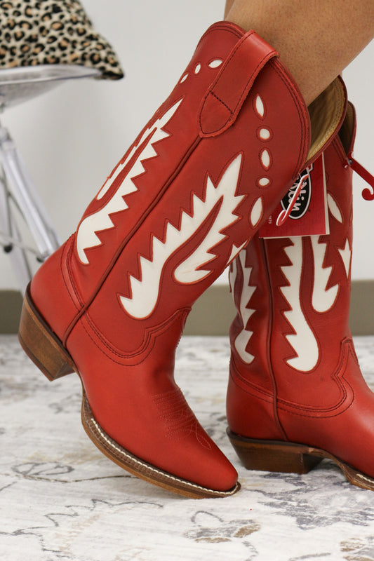 Women's Justin Vintage Red Faye Boot