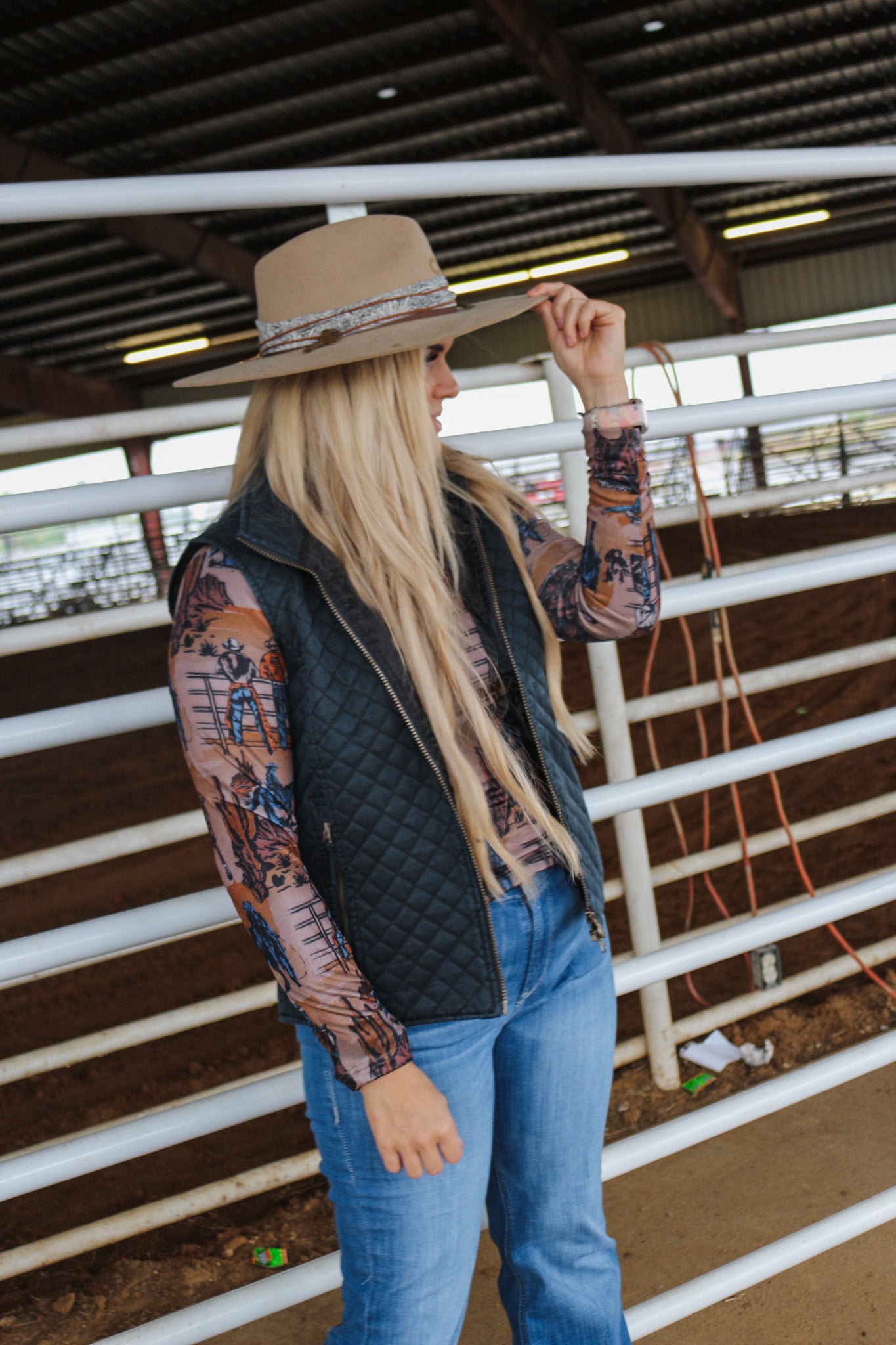 Women's Brisbane Quilted Navy Vest