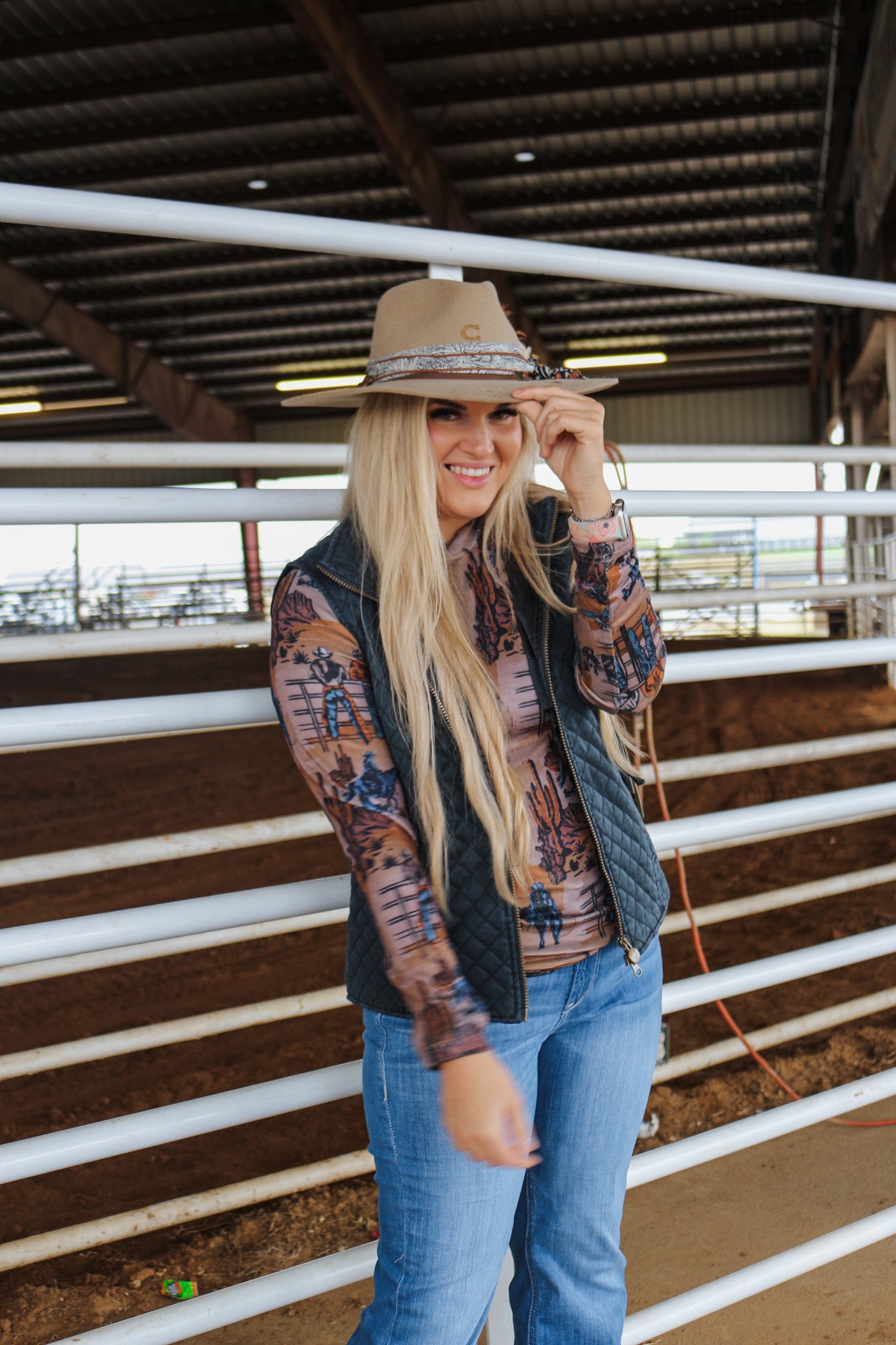 Women's Brisbane Quilted Navy Vest