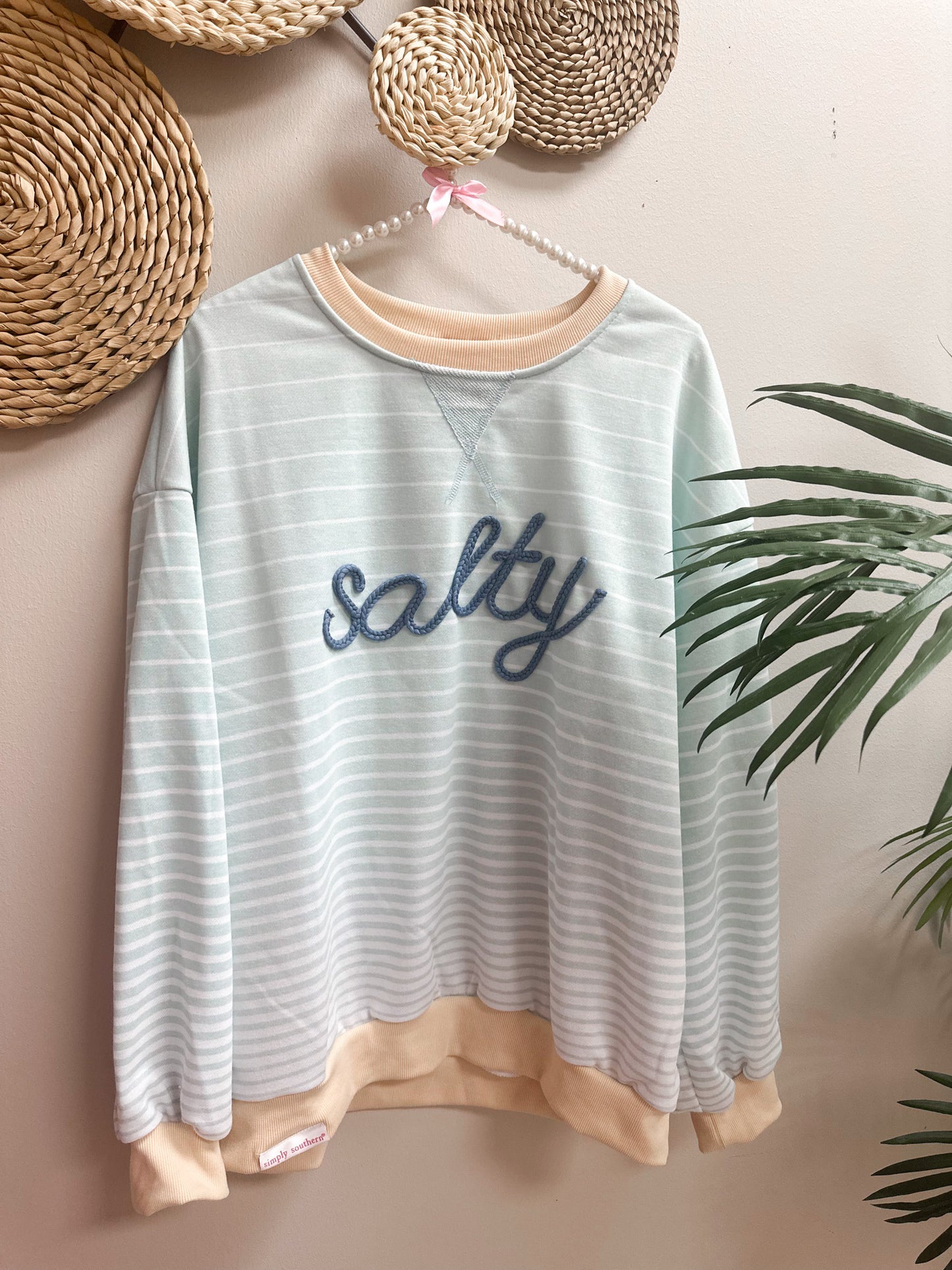 Salty Stripe Blue Top