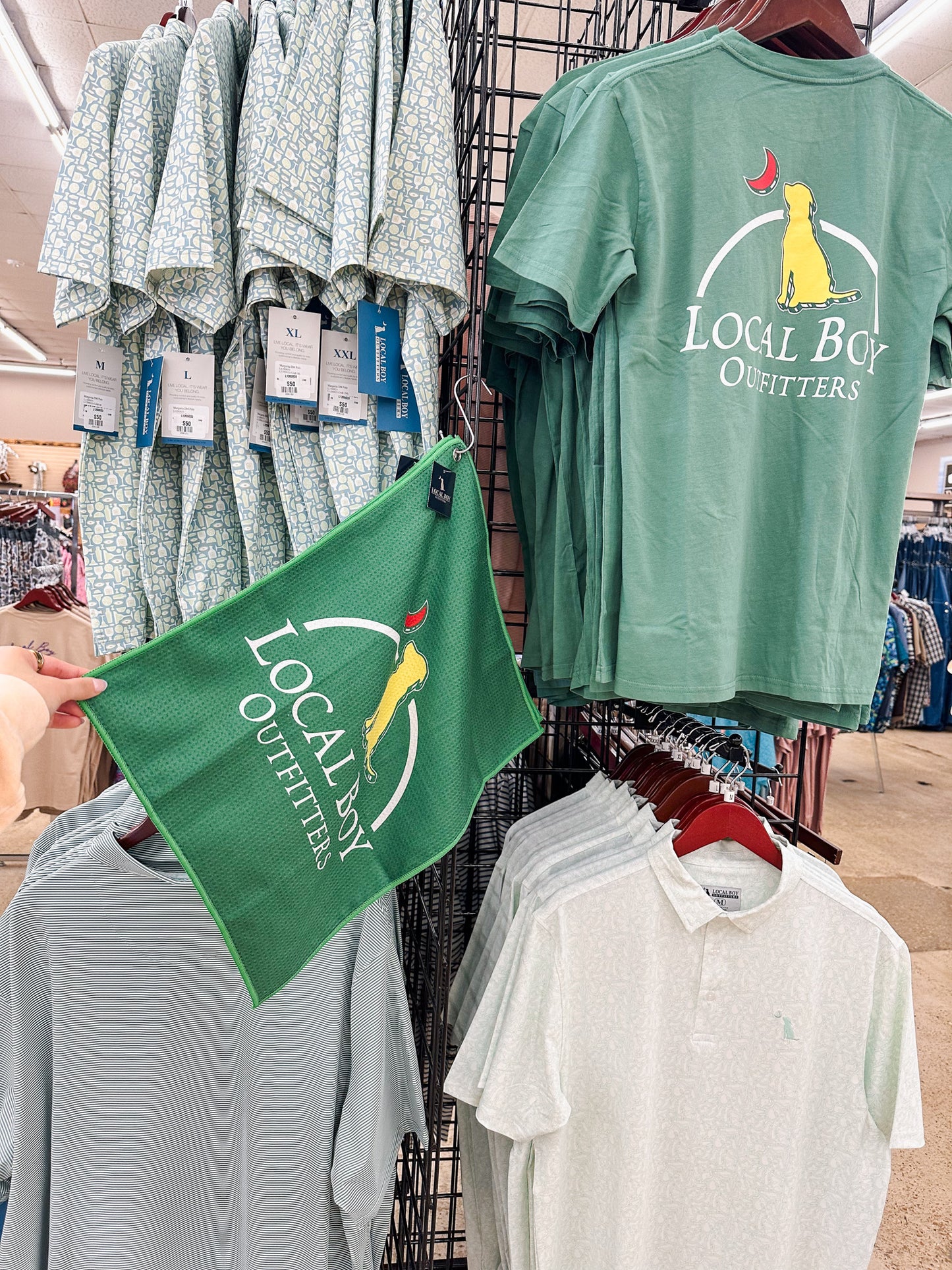 Local Boy Green Fairway Golf Towel