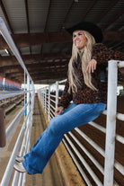 Ariat Womens Leopard Sherpa Pullover