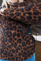 Ariat Womens Leopard Sherpa Pullover
