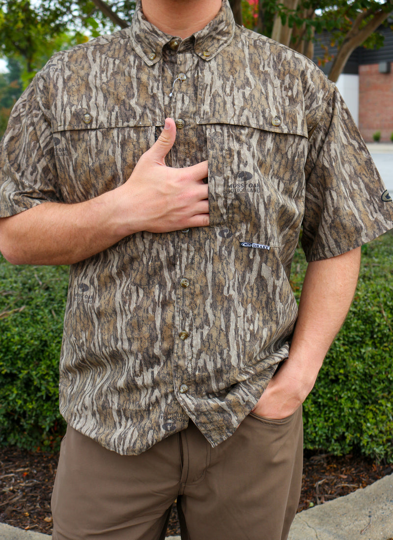 Camo Bottomland Vented Wingshooter's Short Sleeve Button Down