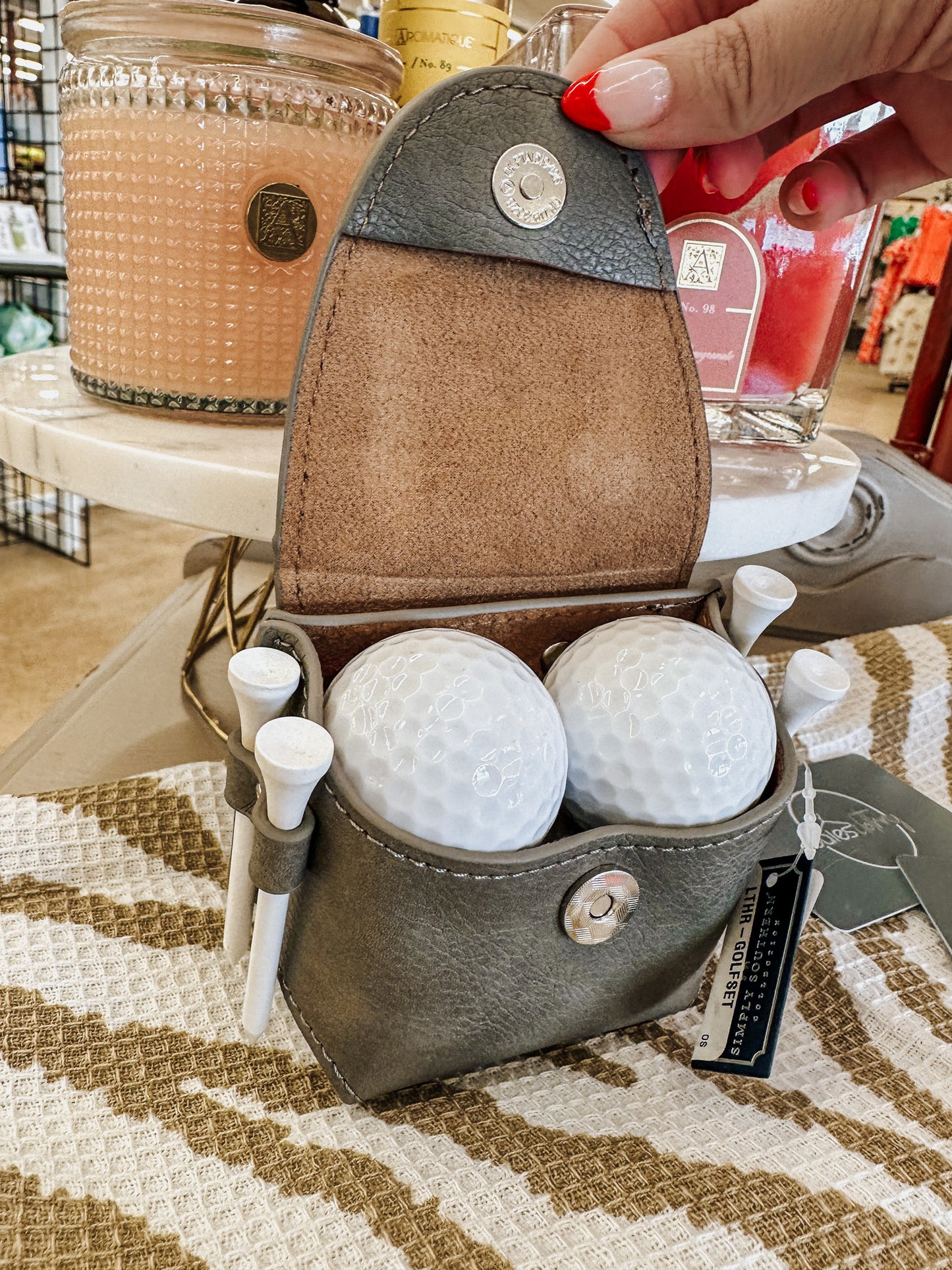 Leather Golf Set - 3 Styles